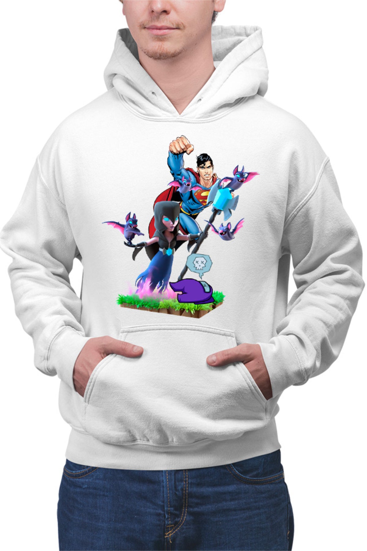 Hanorac barbati Clash of Clans Superman Among Us Crash Bats Fly Magic
