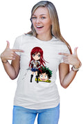 Tricou dama Fairy Tail Erza Deku My Hero Academia
