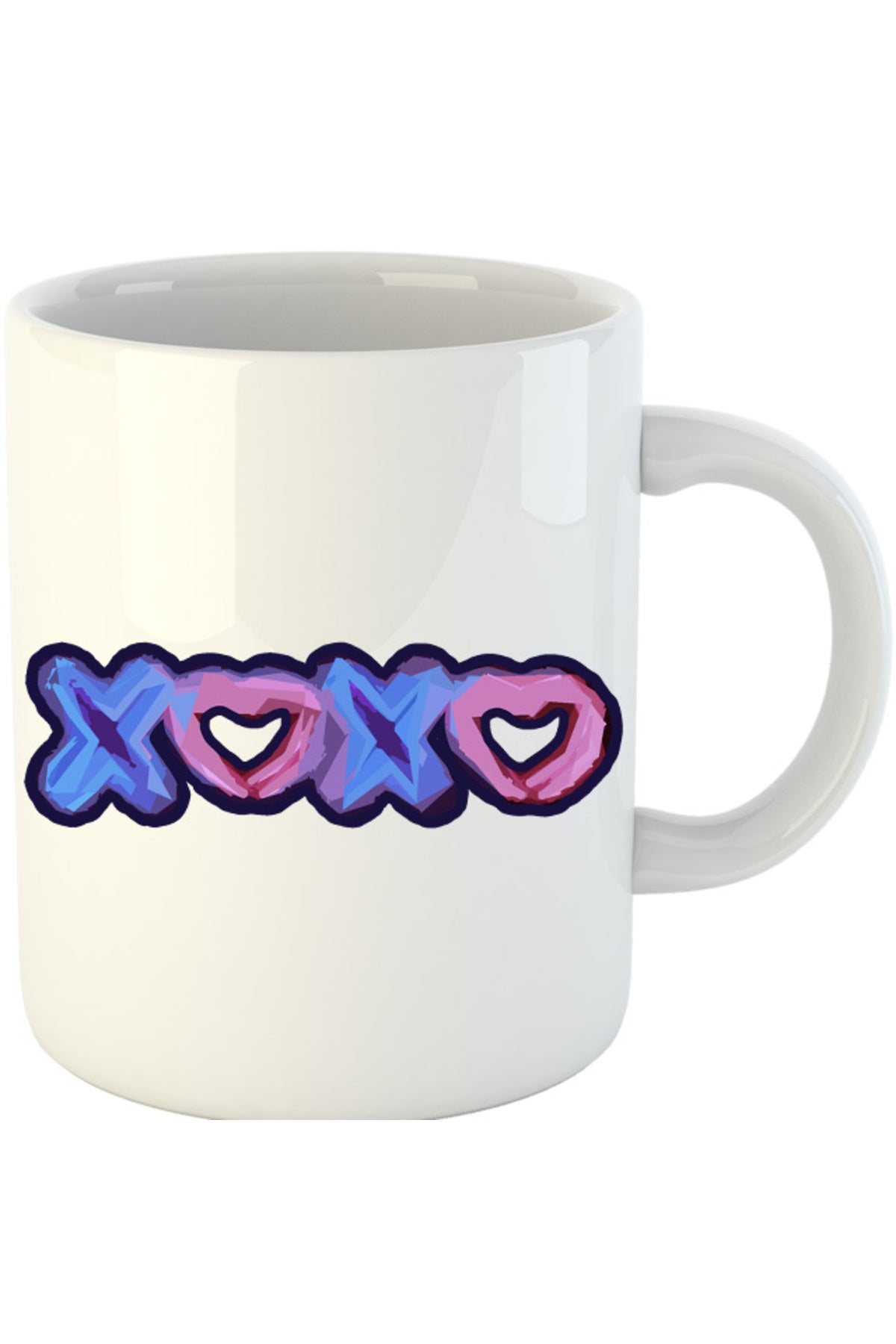 Cana XOXO Logo Heart Abstract Minimalist Drama, alba, 330 ml
