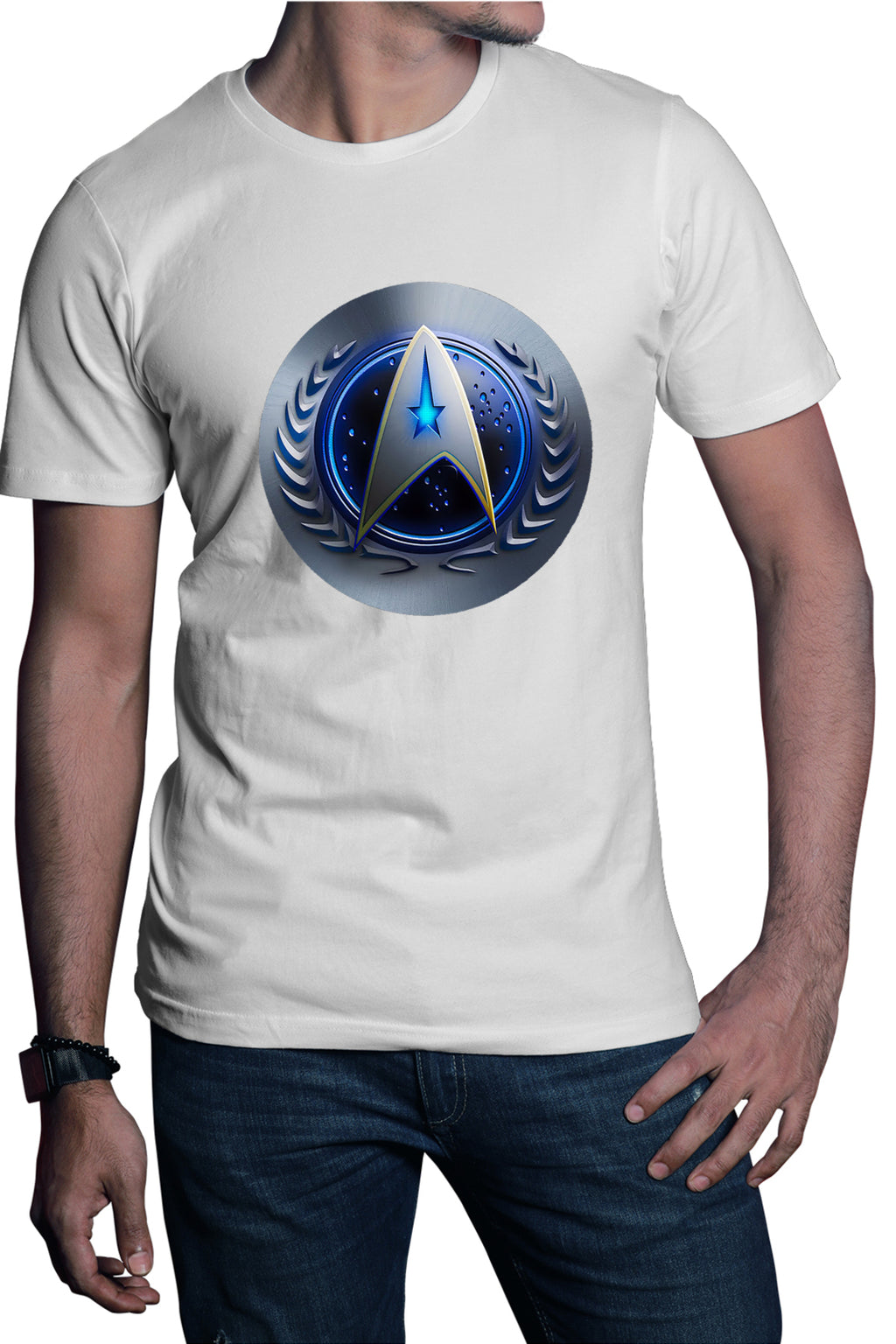 Tricou barbati Star Trek Starft United Federation Planets Emblem