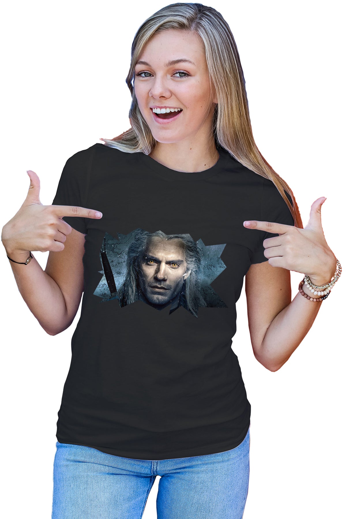 Tricou dama The Witcher Fantasy Game Story Witch Hunt