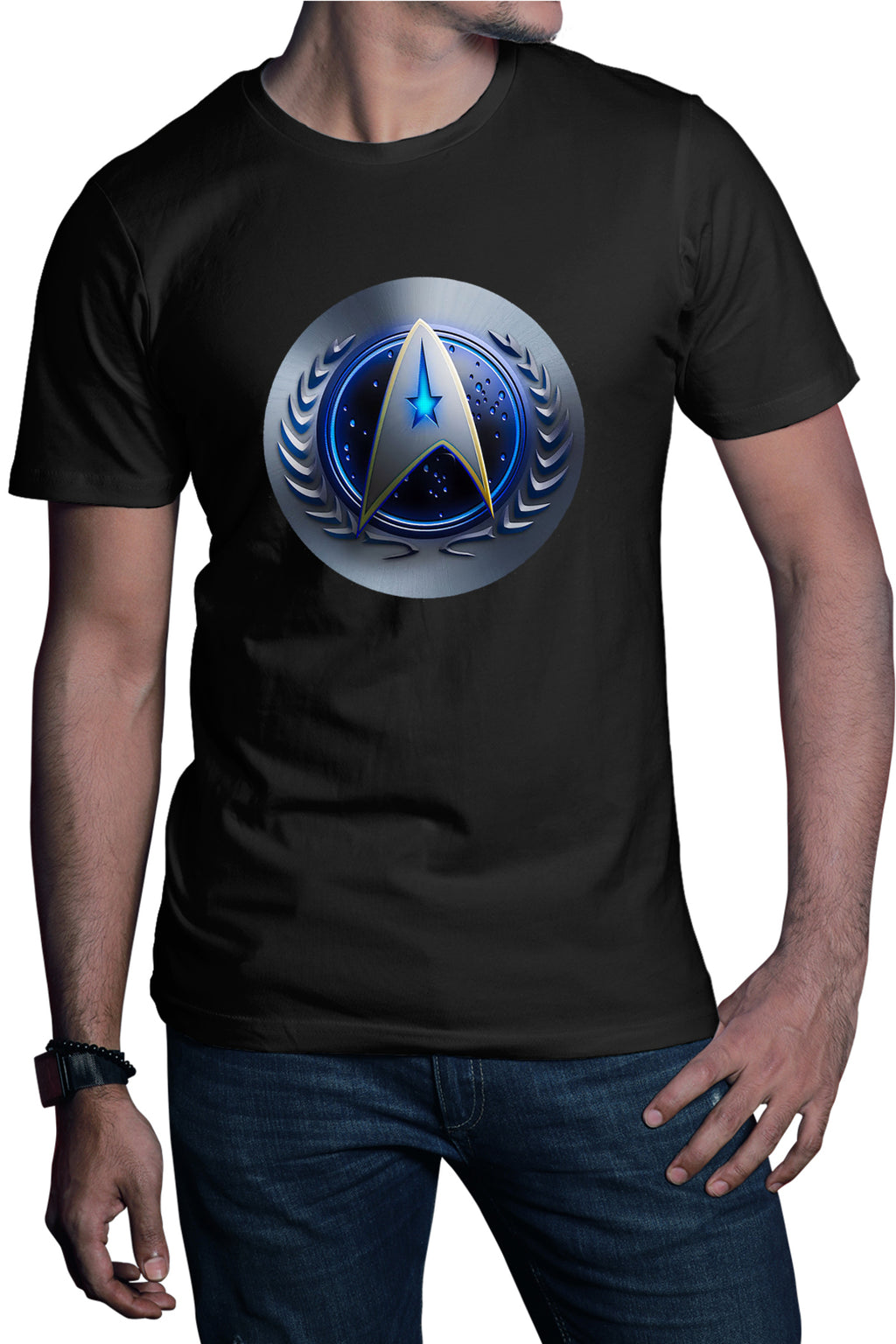 Tricou barbati Star Trek Starft United Federation Planets Emblem