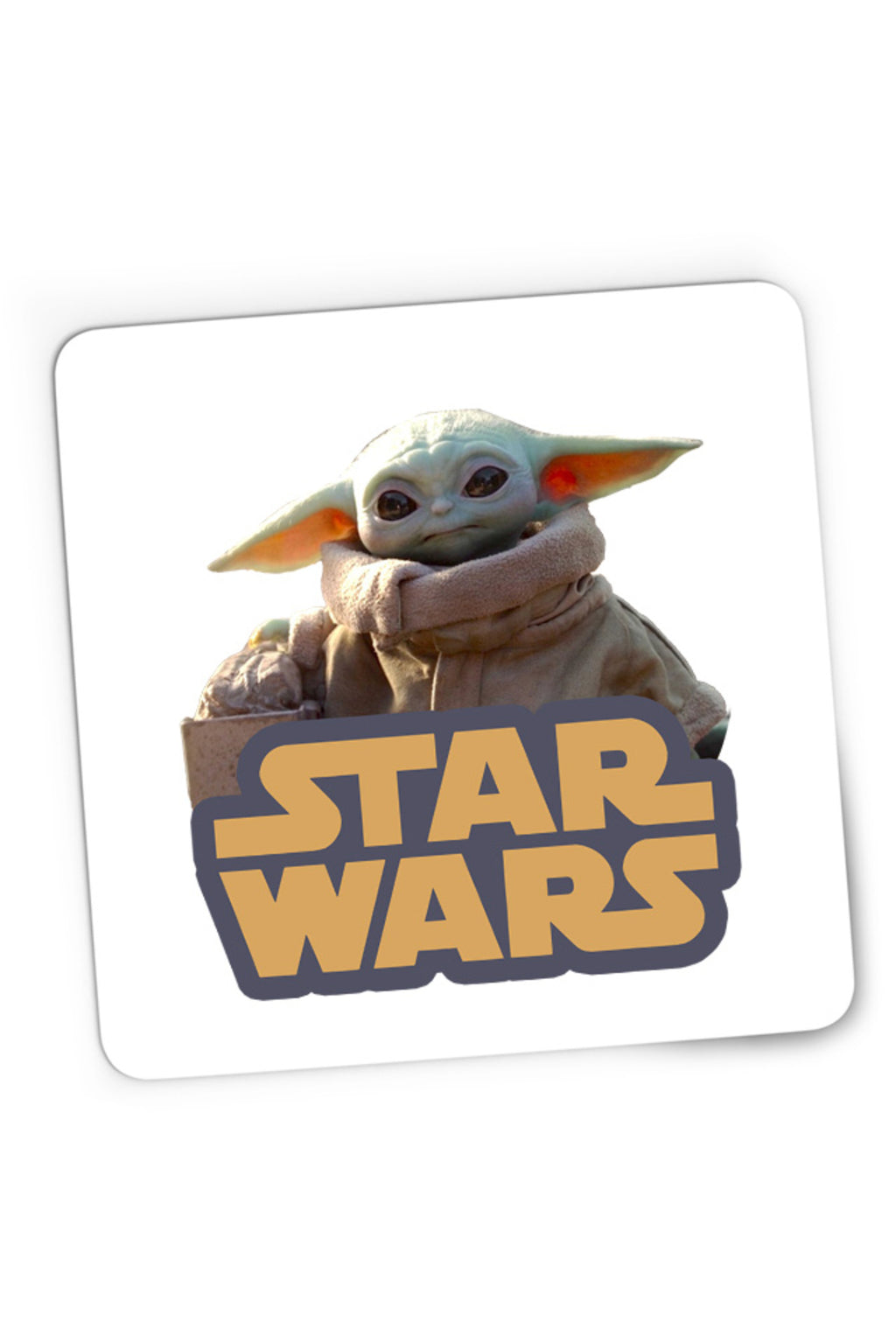 Mousepad Gaming Star Wars Baby Yoda Cute Small Logo Power, 21x19 cm