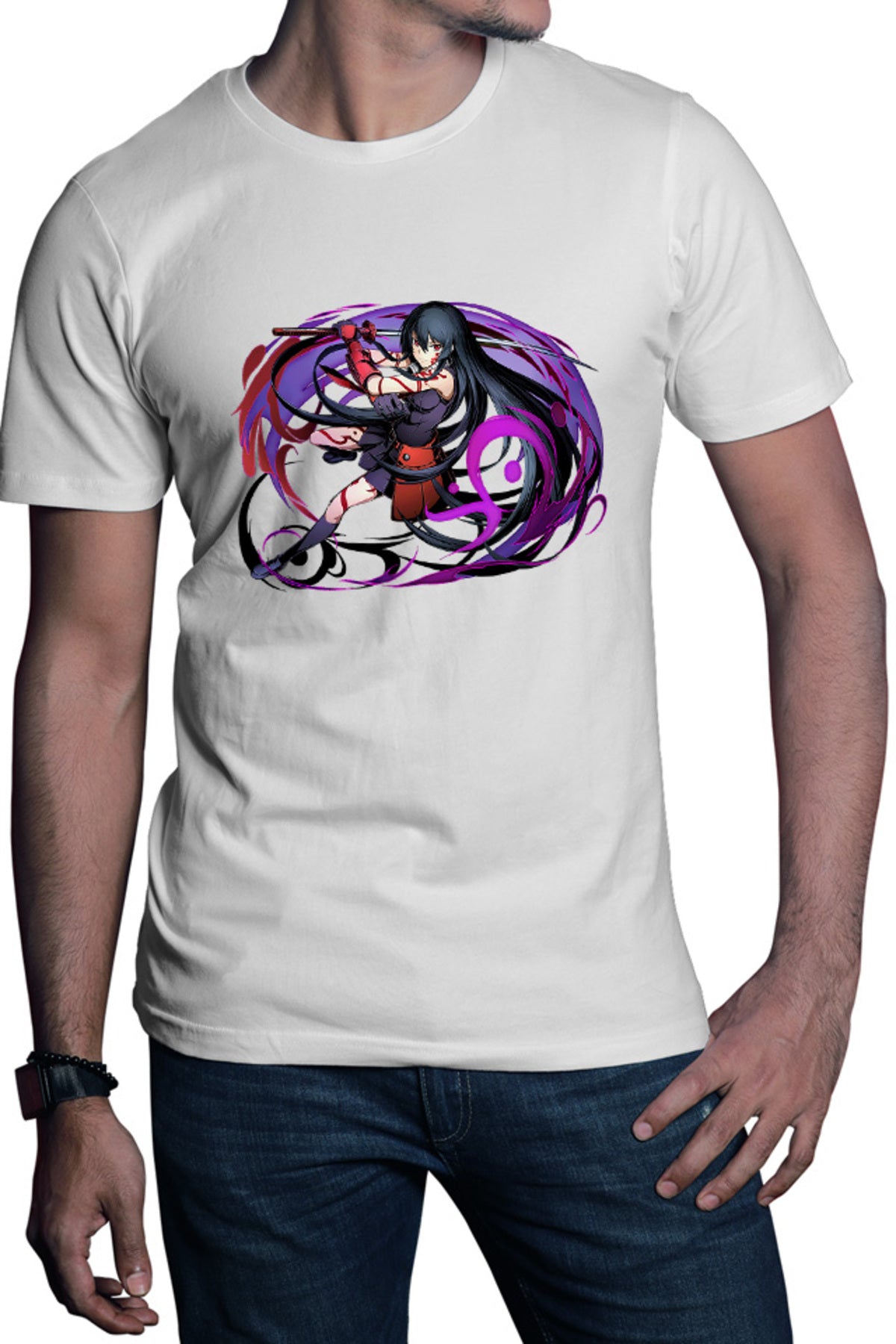 Tricou barbati Akame ga Kill Flame Moon Kunoichi Power Dragon Ball