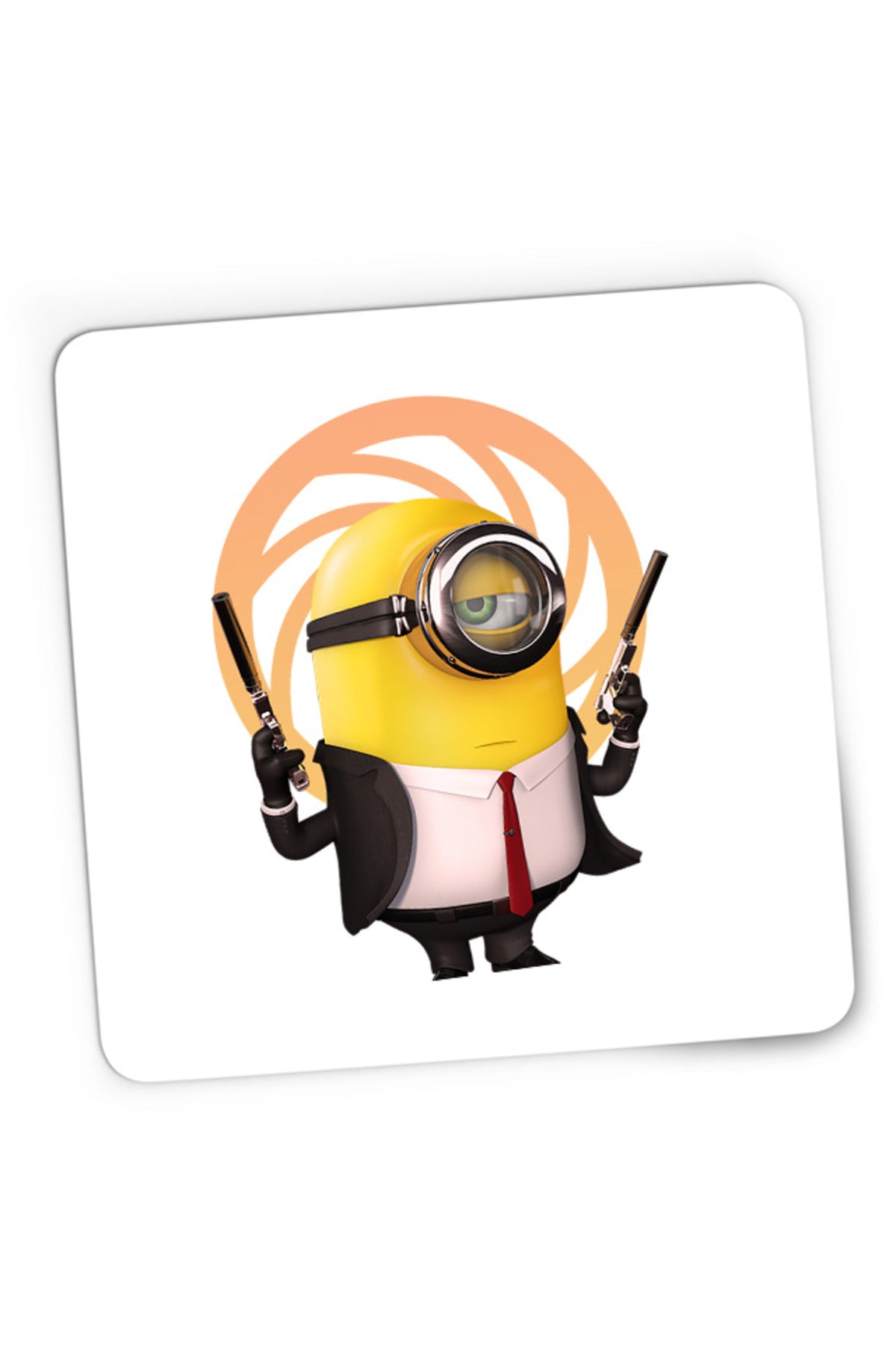 Mousepad Gaming James Bond Minions Funny Animation, 21x19 cm