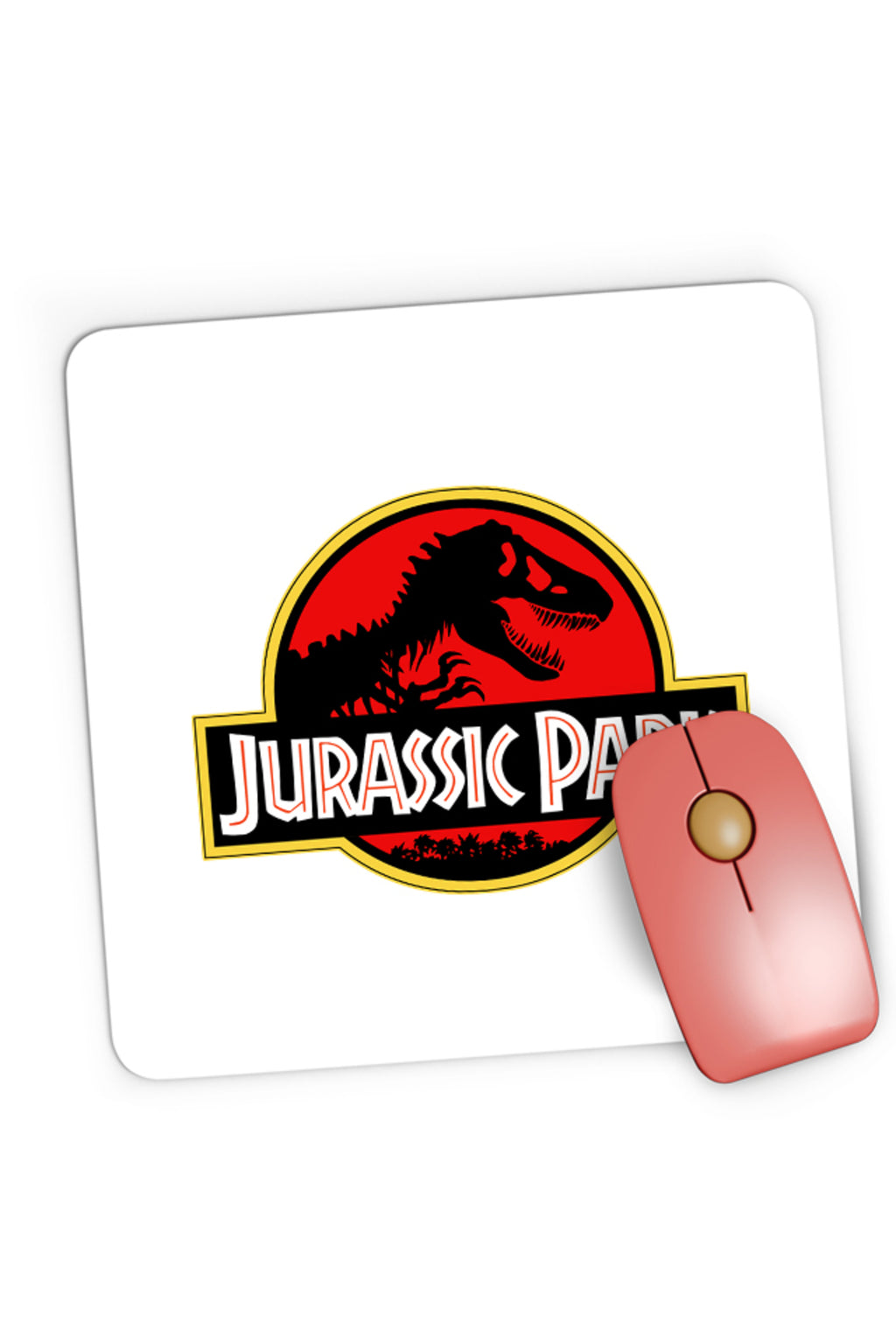 Mousepad Gaming Jurassic Park Logo Dinossaurs , 21x19 cm