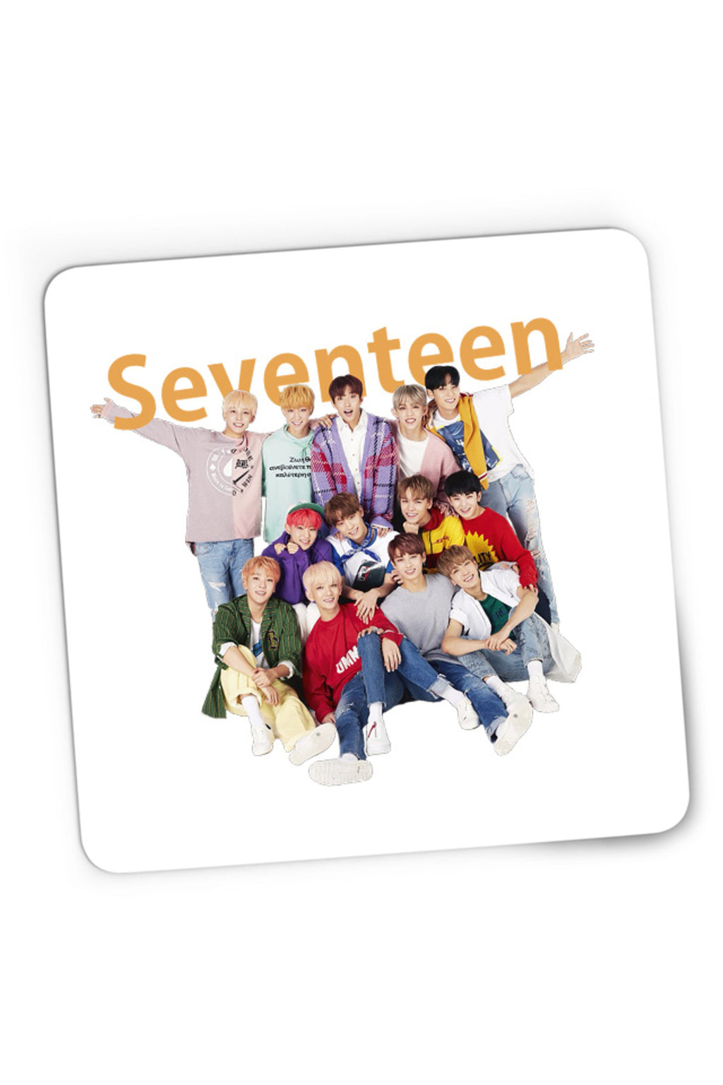 Mousepad Gaming Seventeen Group Members Fan Page Boys K-Pop, 21x19 cm