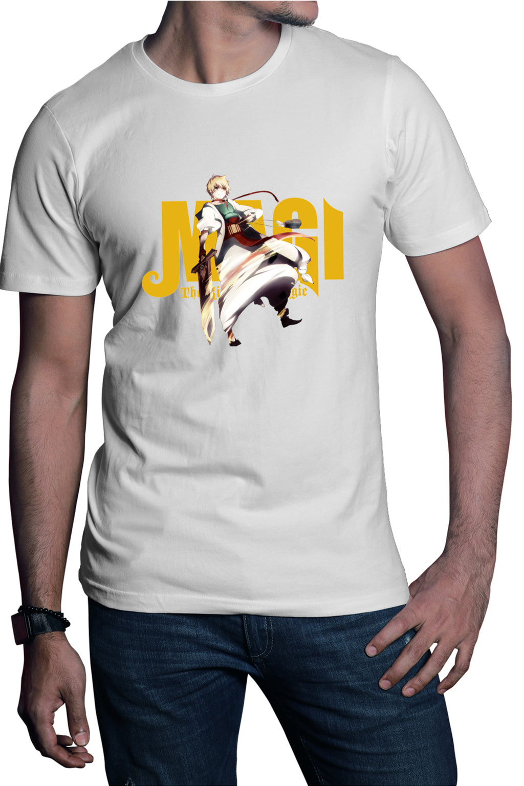 Tricou barbati Magi The Labyrinth of Magic Alibaba Fire Stroke