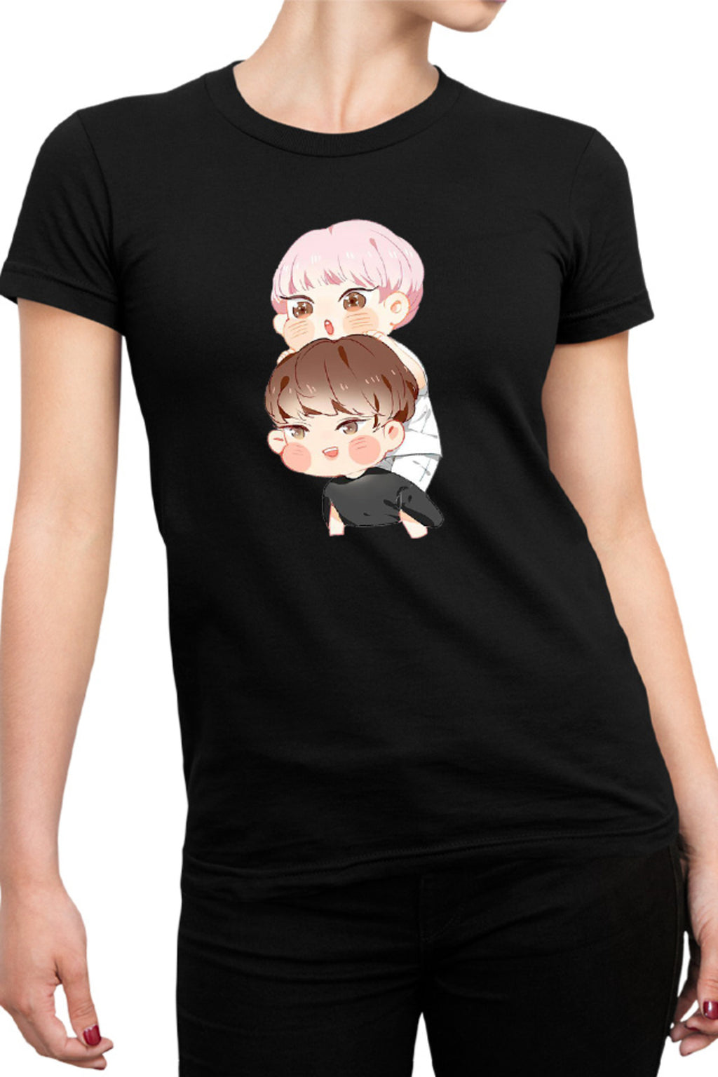 Tricou dama Seventeen K-pop Chibi Army The8 DK Kim Mingyu