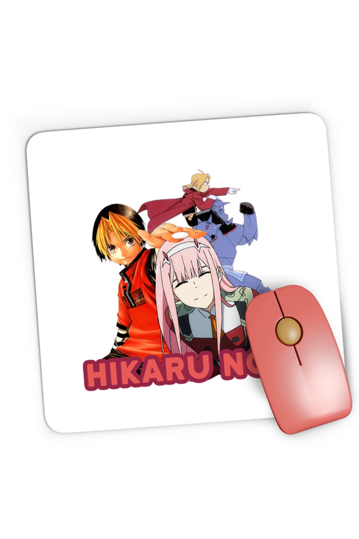 Mousepad Gaming Hikaru no Go Darling in the FranXX Zero Two Full Metal Alchemist, 21x19 cm