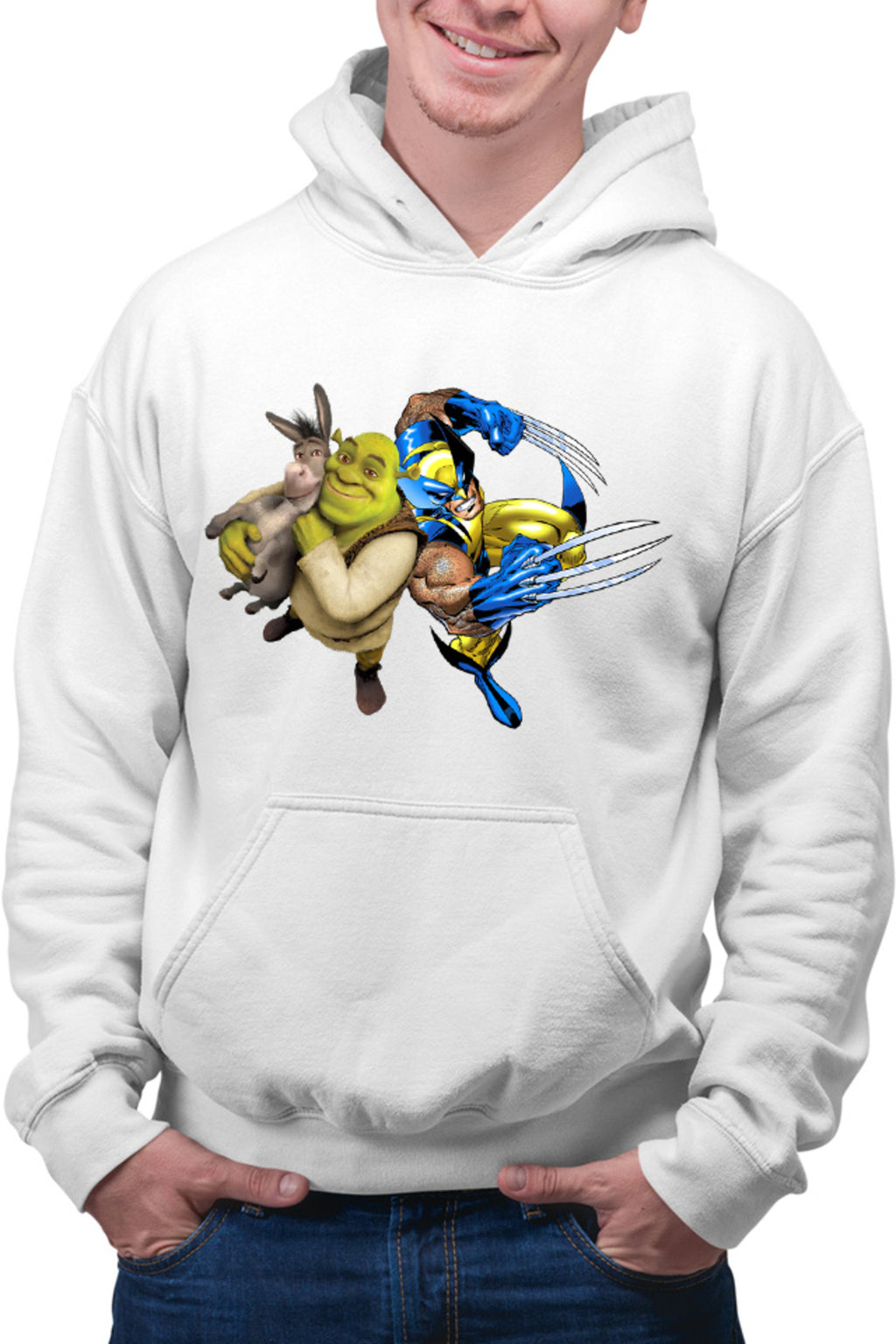 Hanorac barbati Shrek Wolverine Donkey Marvel Comic Books
