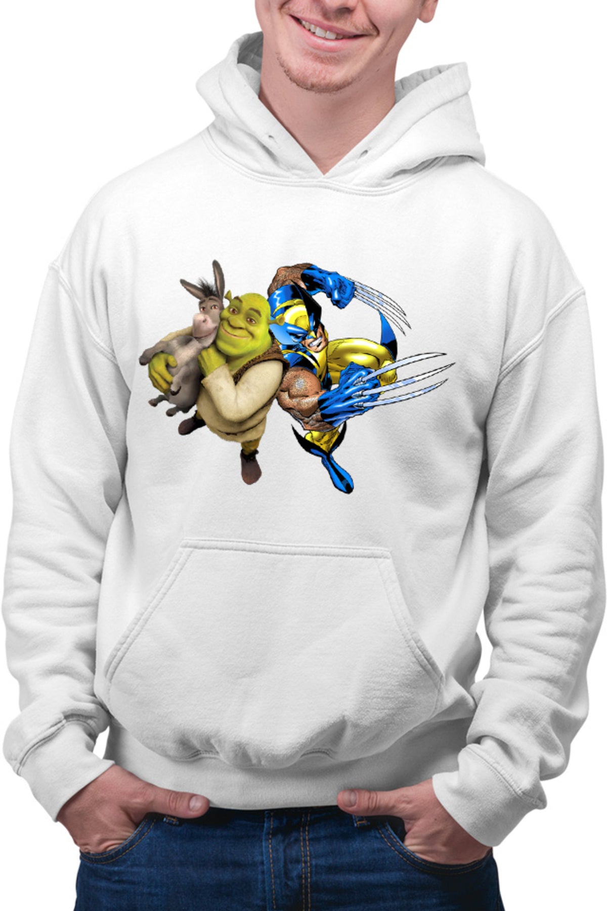 Hanorac barbati Shrek Wolverine Donkey Marvel Comic Books