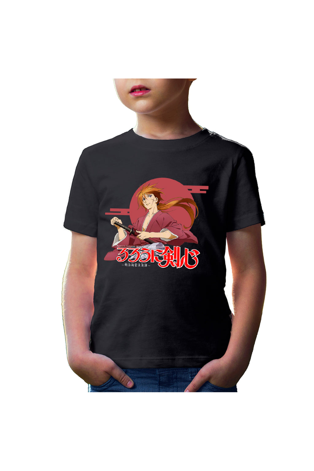 Tricou copii Rurouni Kenshin Japan Sun Samurai Kenji