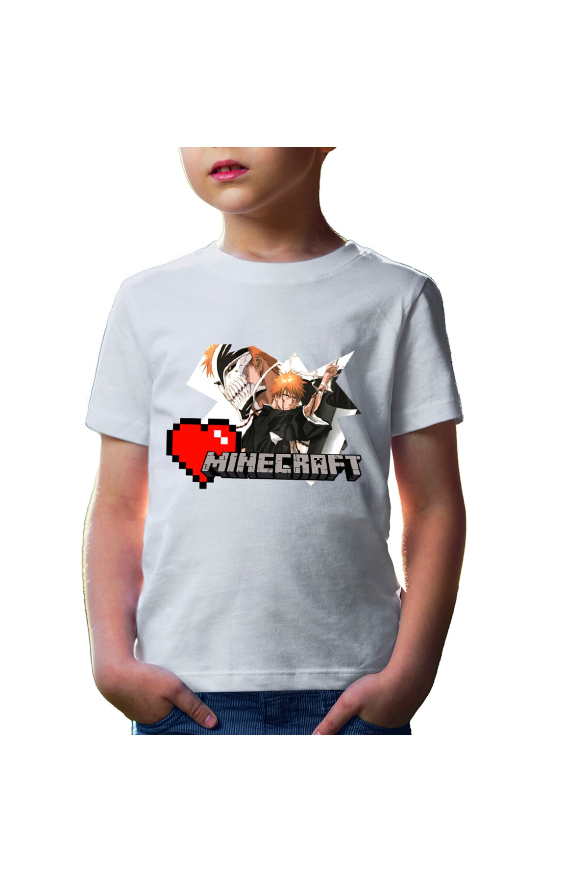Tricou copii Bleach Ichigo Minecraft Legendary Player