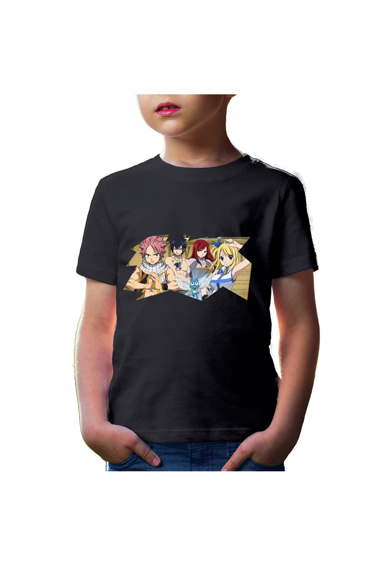 Tricou copii Fairy Tail Best Friends Funny Cat Anime