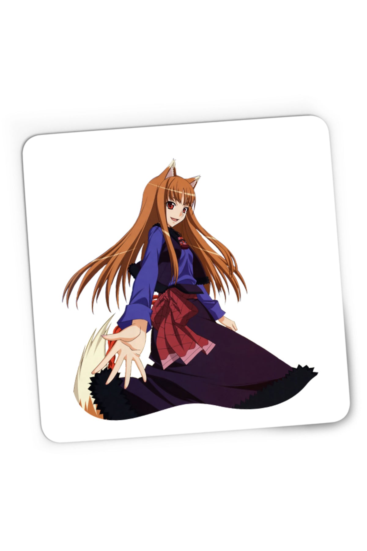 Mousepad Gaming Spice And Wolf Holo Kitsune Dance Romance, 21x19 cm