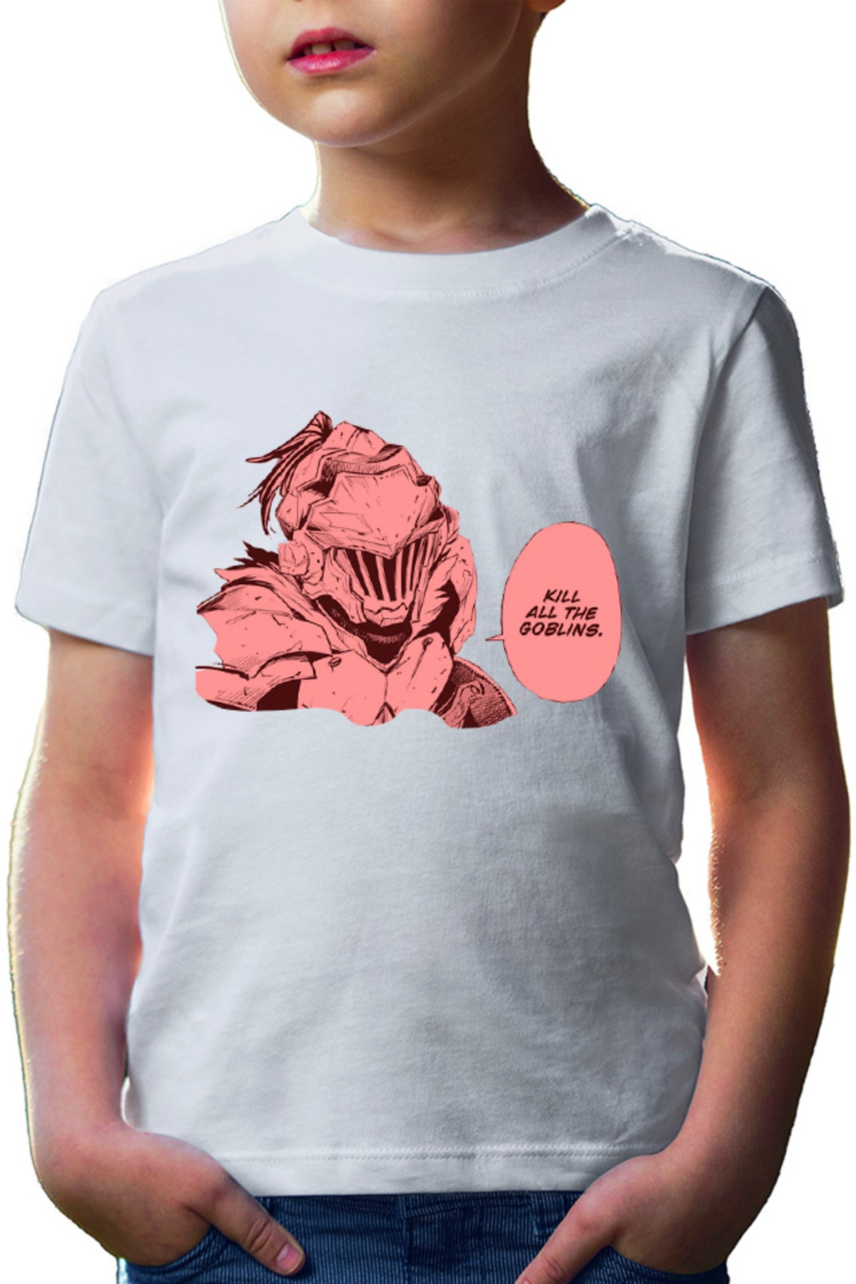 Tricou copii Goblin Slayer Kill Force Gore Anime Otaku Costume Armor