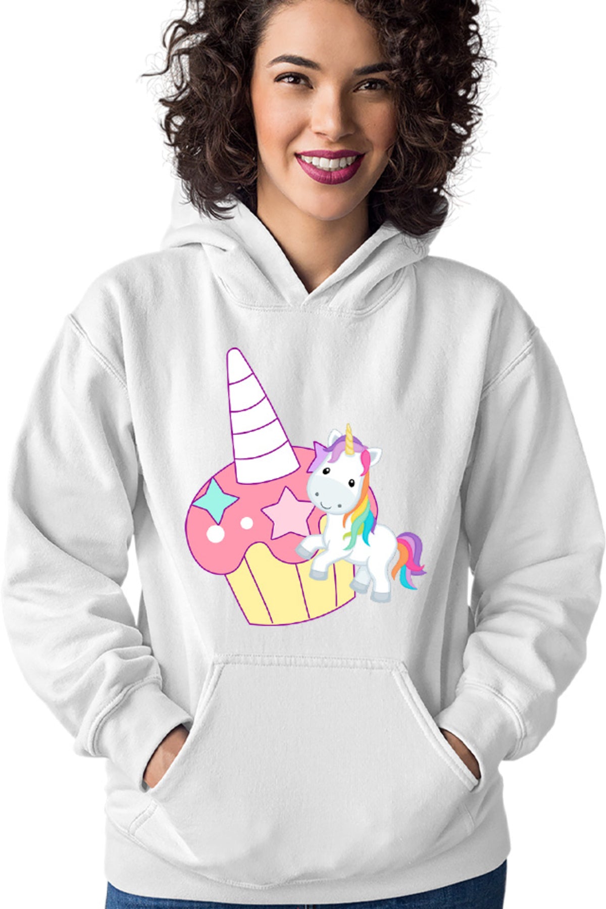 Hanorac dama Unicorn Squad Muffin Colorful Luck