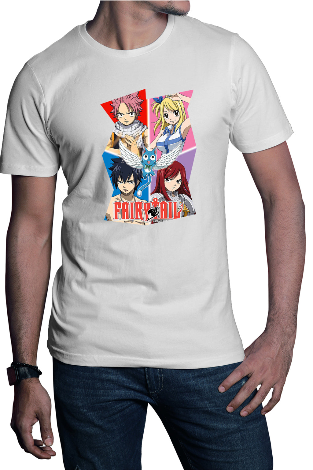 Tricou barbati Fairy Tail Dream Team Gang Cool Hero