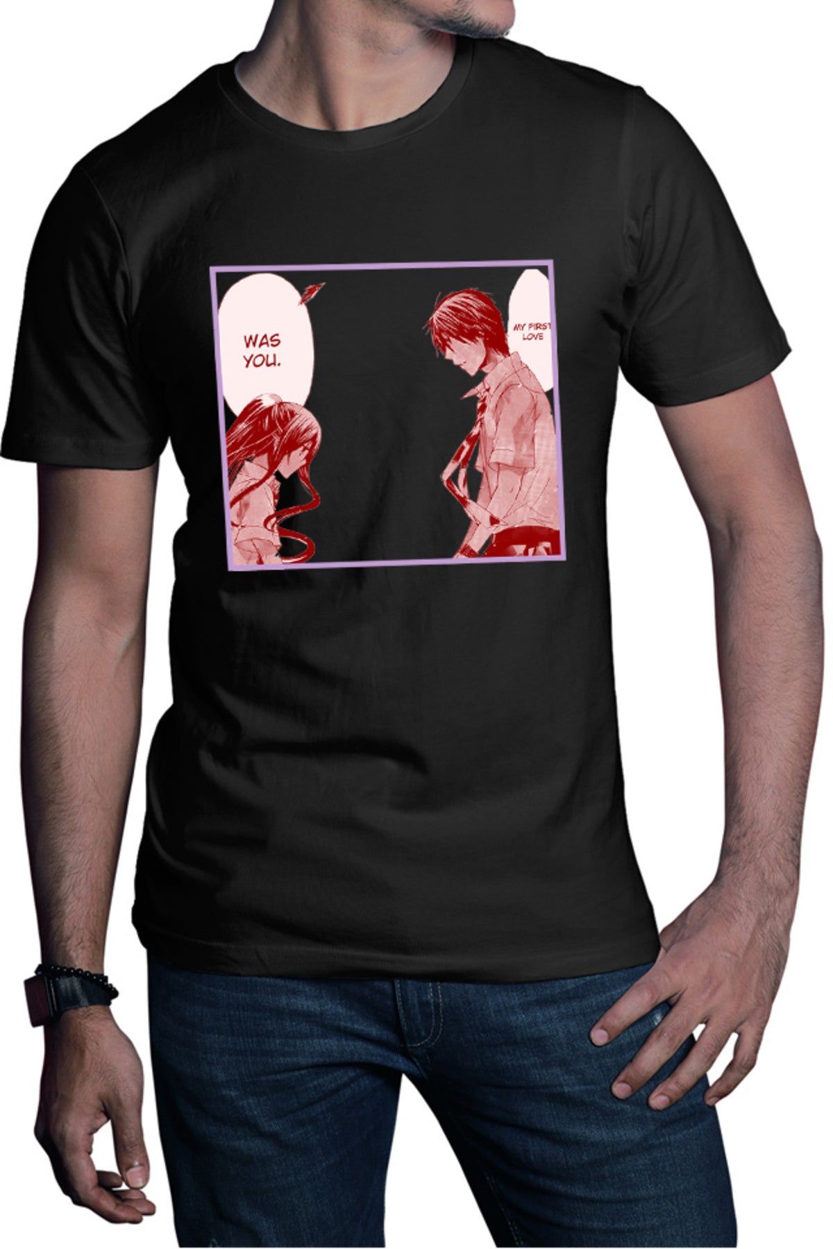 Tricou barbati Missions of Love Yukina Shigure First Love Highschool