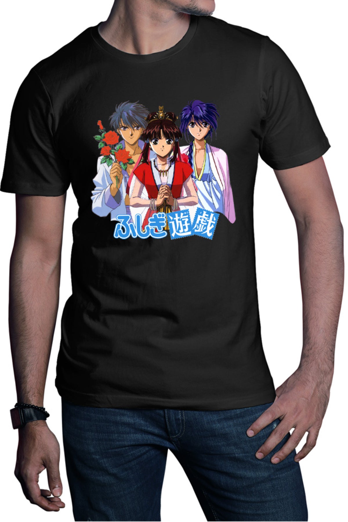 Tricou barbati Fushigi Yuugi Tamahome Yuuki Nuriko Dozaanimata