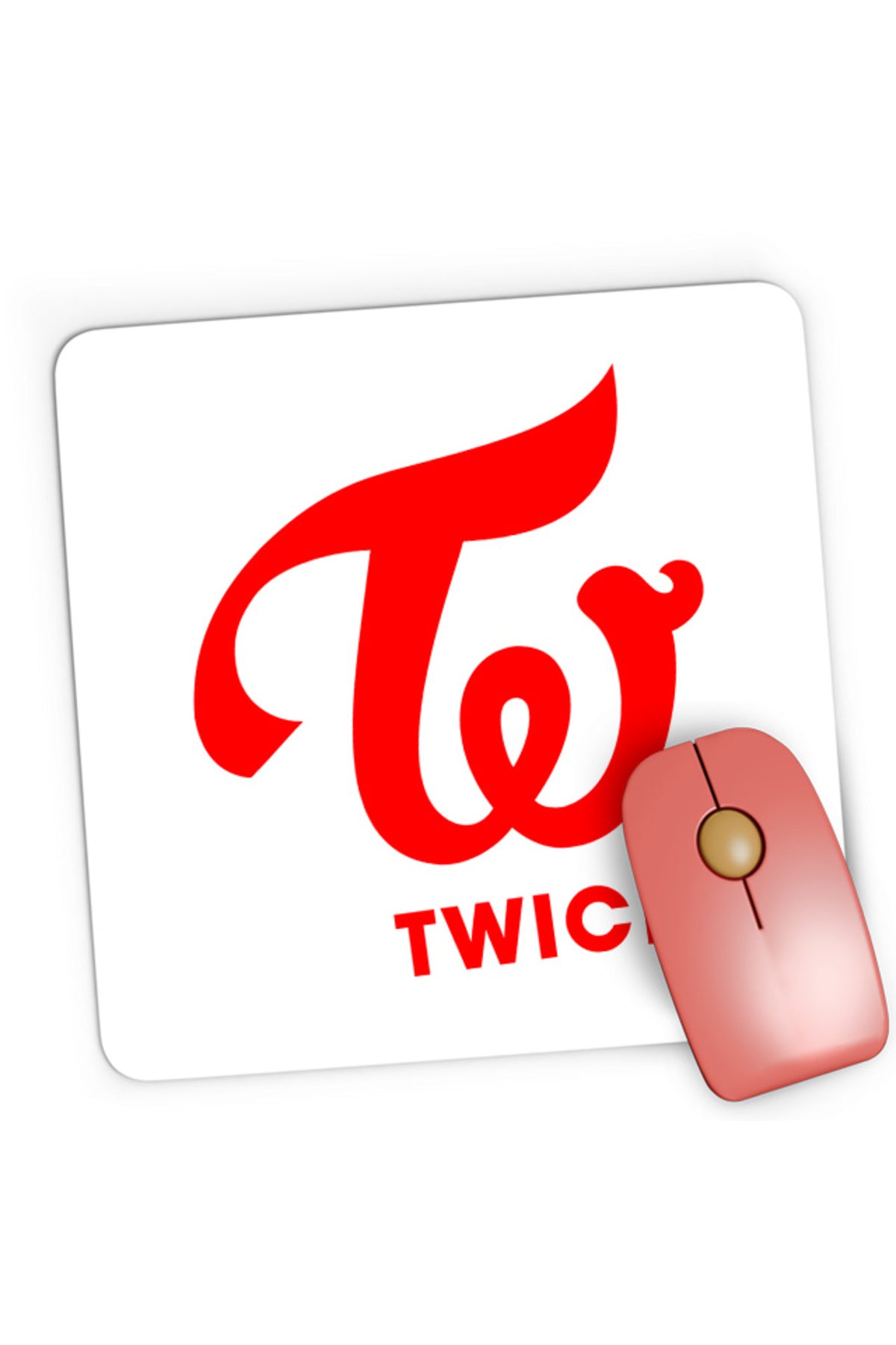 Mousepad Gaming Twice Logo Beautiful Professional Korean TT, 21x19 cm