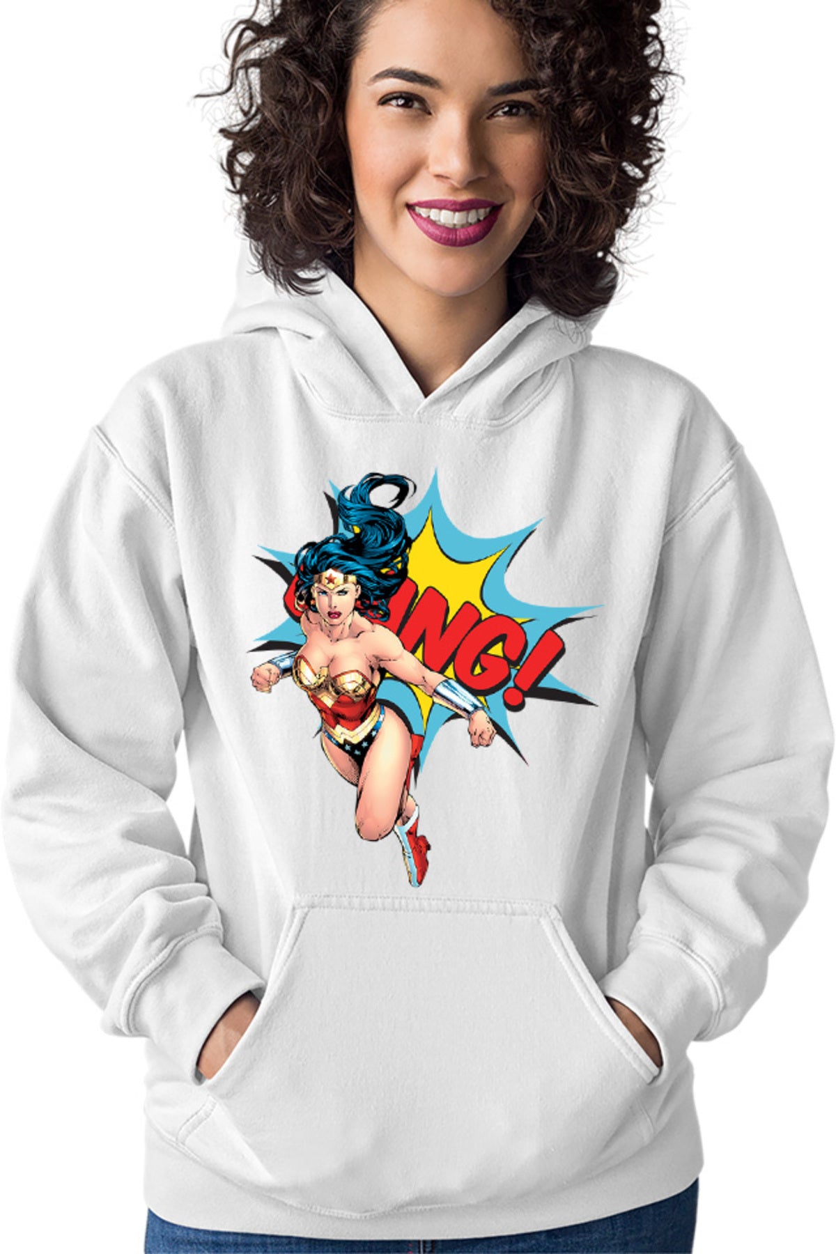 Hanorac dama Wonder Woman Bang Super Girl Powers Stunning Marvel Action