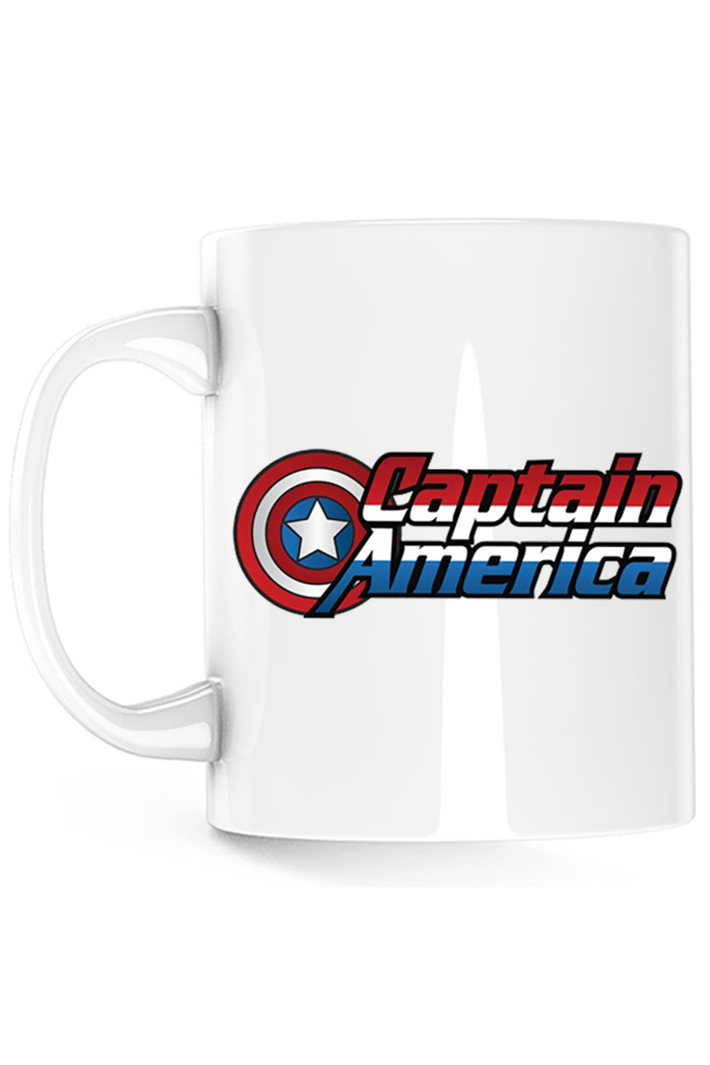Cana Captain America Logo Marvel Super Powers Hero Kids, alba, 330 ml