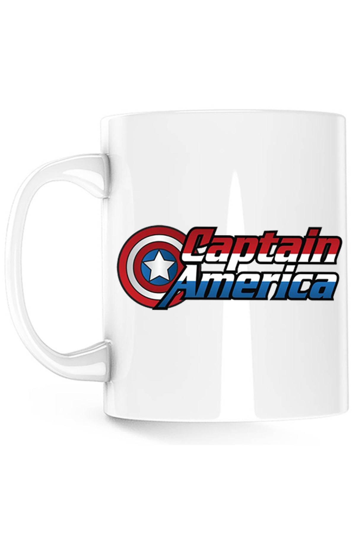 Cana Captain America Logo Marvel Super Powers Hero Kids, alba, 330 ml