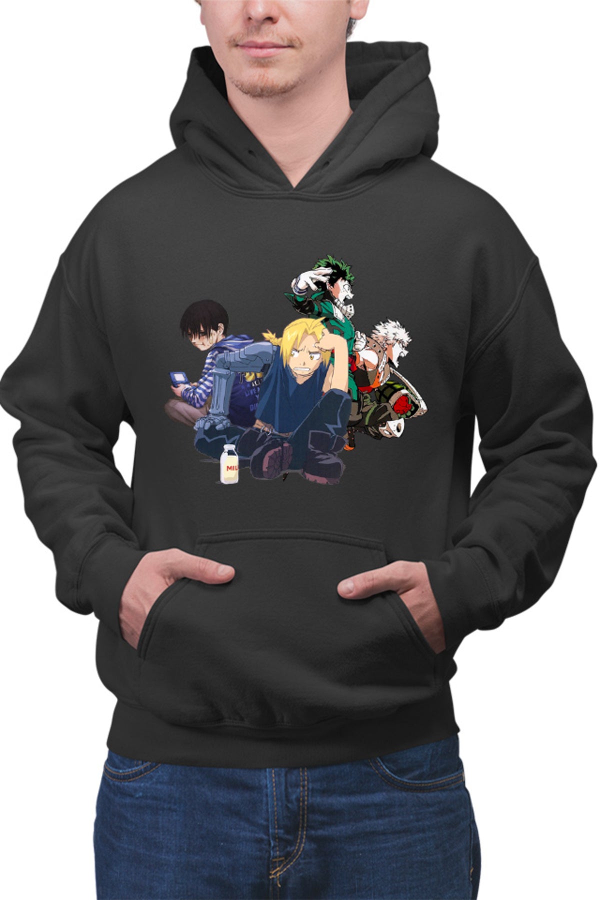 Hanorac barbati Btooom! Kou My Hero Academia Ikuzu Katsuki Milk Force Explosion
