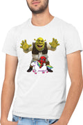 Tricou barbati Shrek Deadpool Scary Unicorn