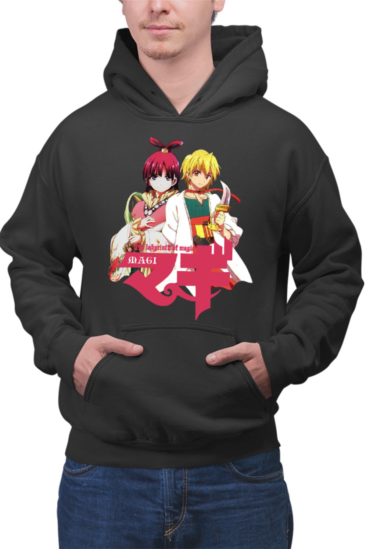 Hanorac barbati Magi The Labyrinth of Magic Kougyoku Queen Alibaba Protect