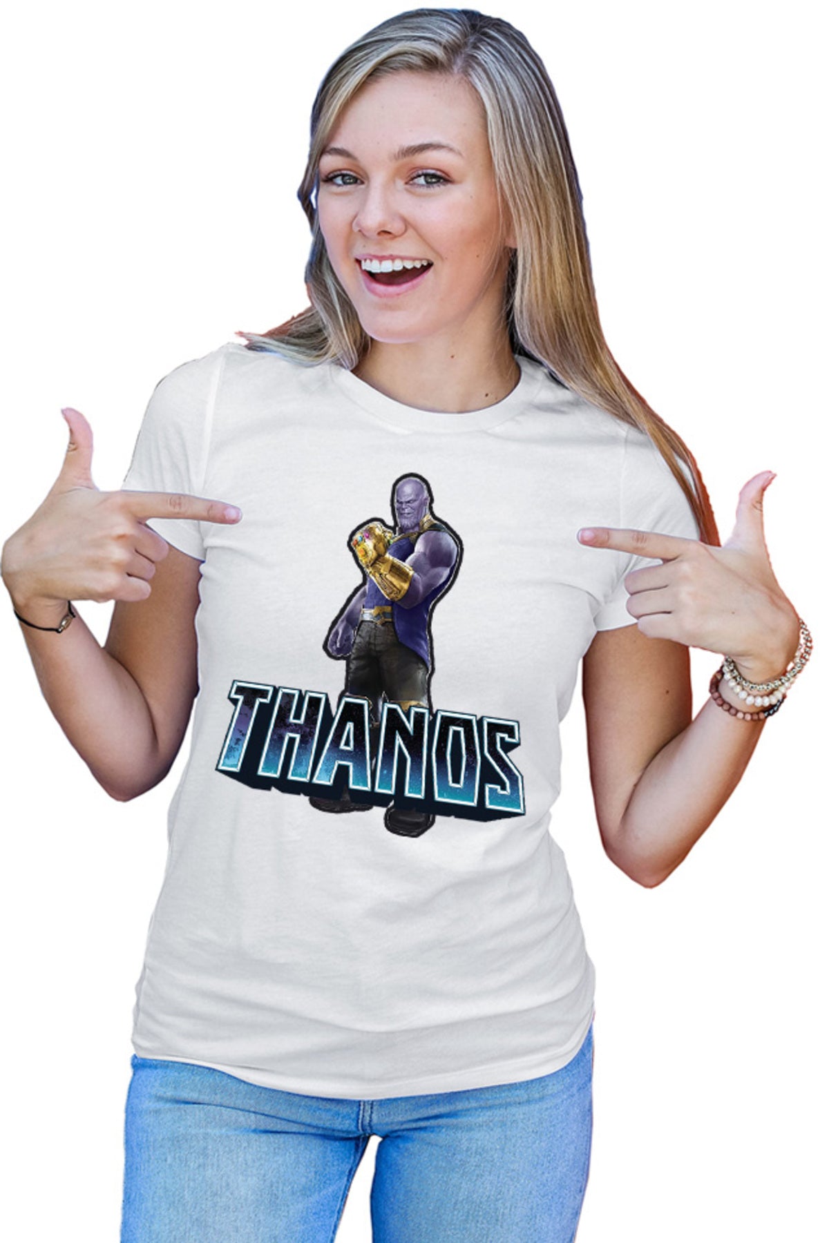 Tricou dama Thanos Moon Titan Infinity Watch Black Order
