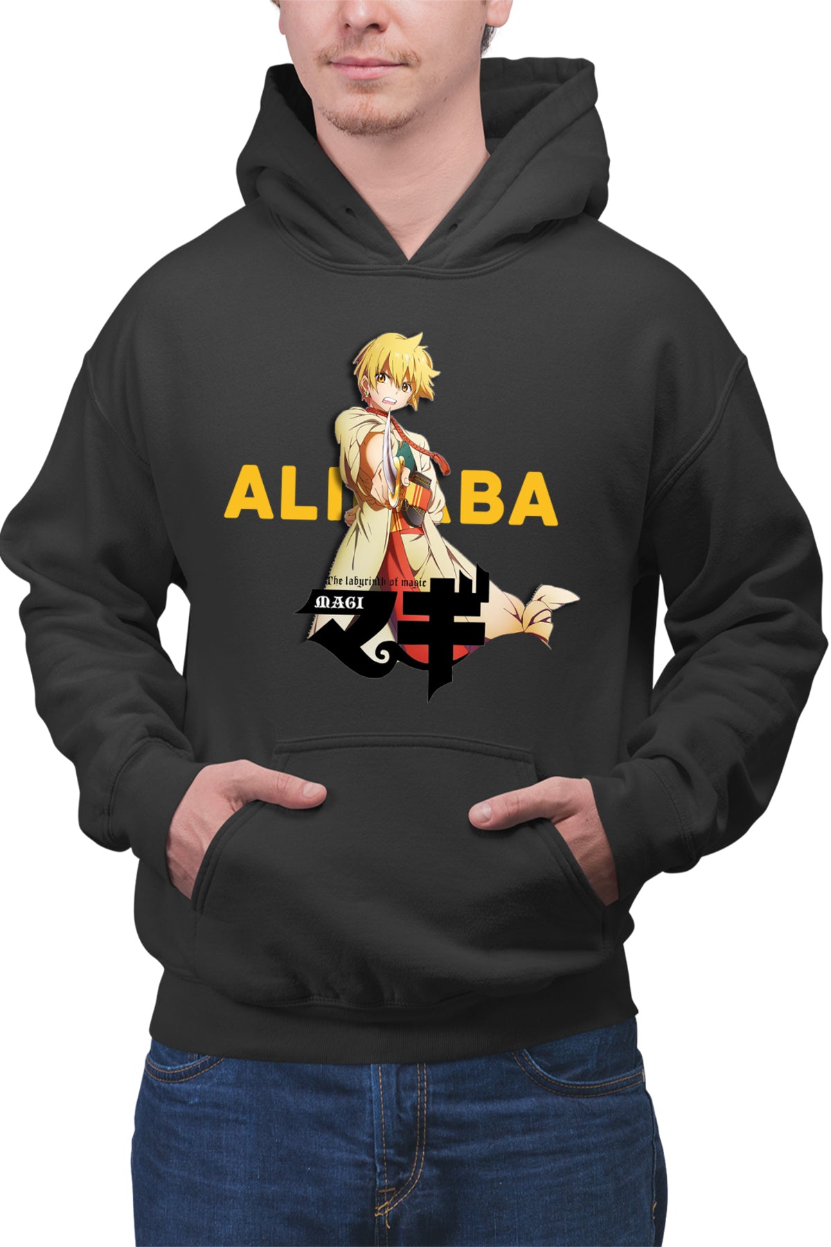 Hanorac barbati Magi The Labyrinth of Magic Alibaba Fight Pose