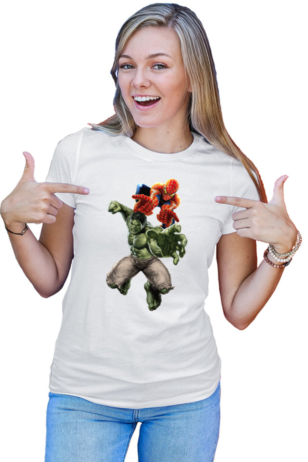 Tricou dama Hulk Spiderman Incredible MacBook Pro Carol Fist