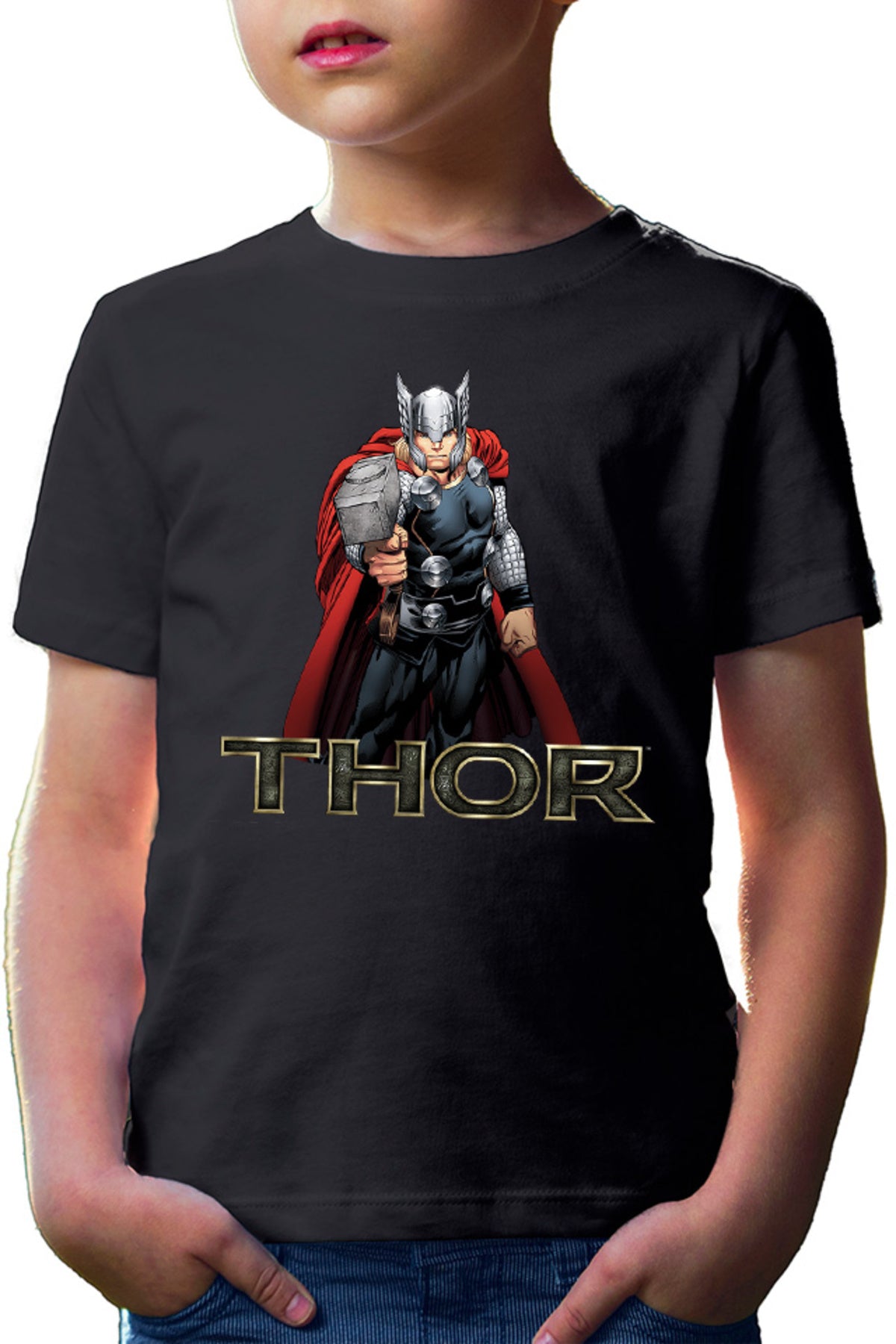 Tricou copii Thor Logo Hammer Avangers Universe Hero Gods Earth