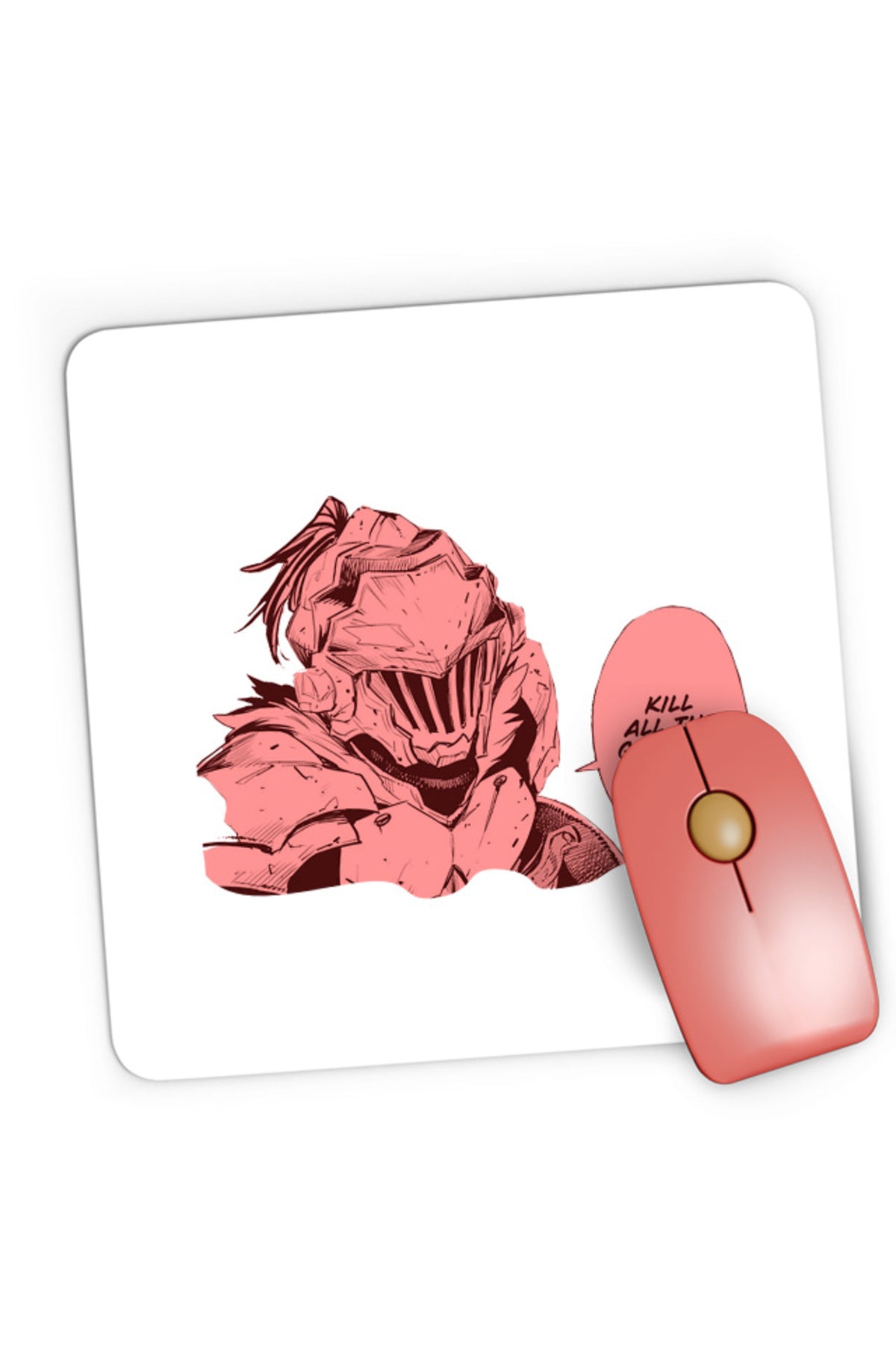 Mousepad Gaming Goblin Slayer Kill Force Gore Anime Otaku Costume Armor, 21x19 cm