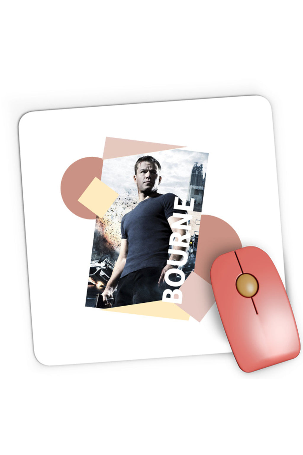 Mousepad Gaming Bourne Abstract Design Action Cars Power Amazing, 21x19 cm