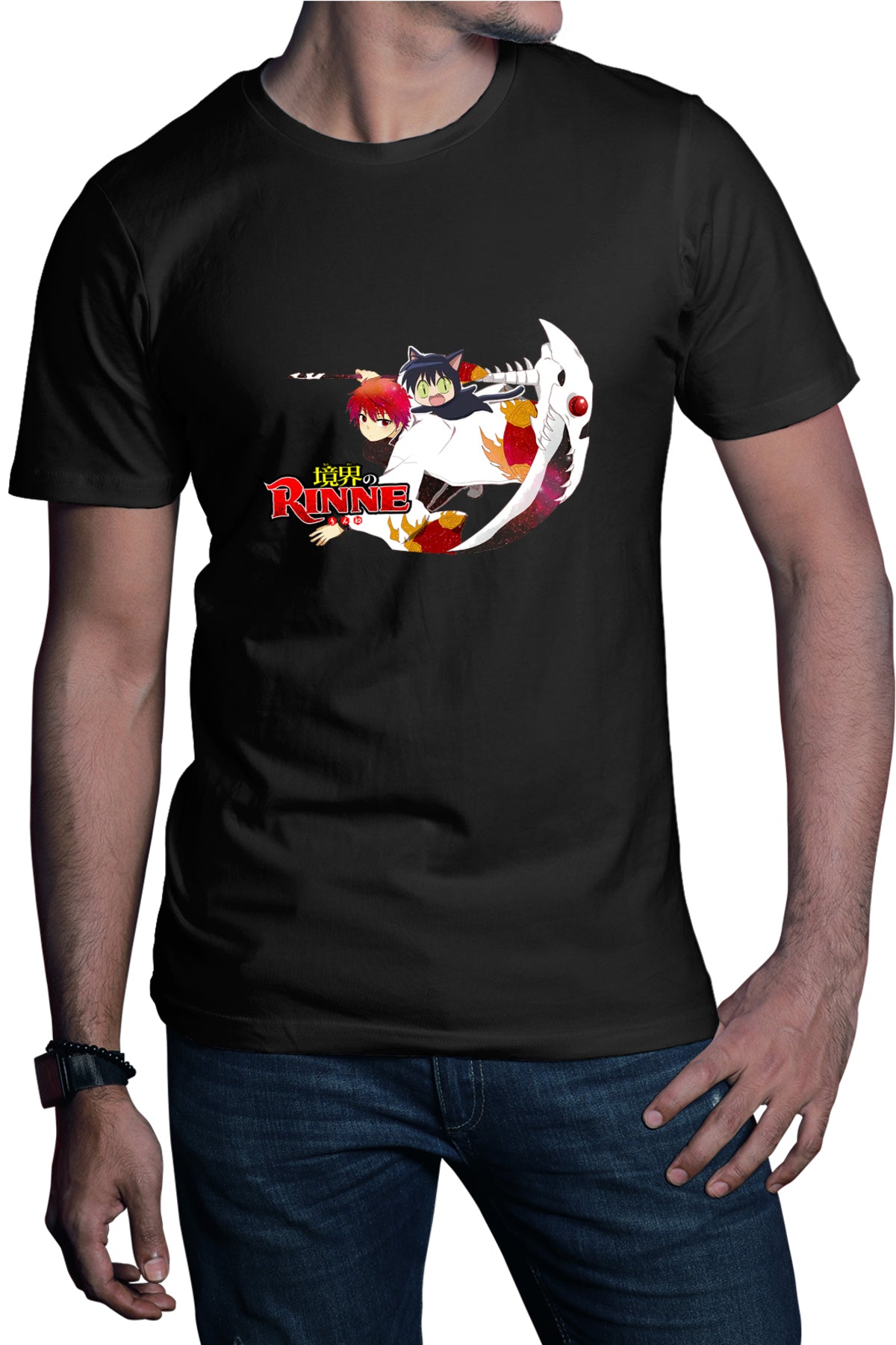 Tricou barbati Rin-ne Rin Rokumon Cat Animekage