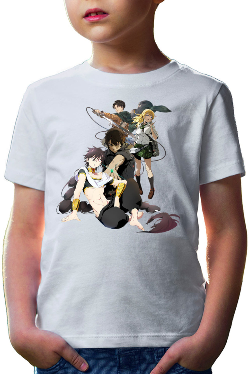 Tricou copii Btooom! Ryouta Himiko Magi Judal AOT Levi Magic Fantasy