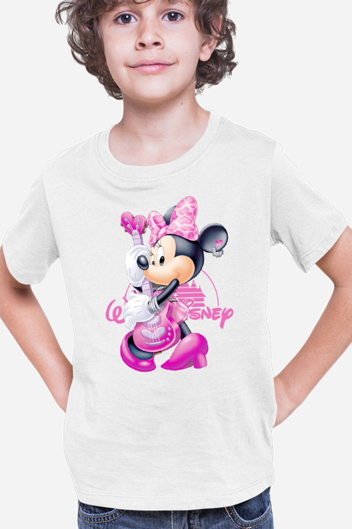 Tricou copii Mickey Mouse Minnie Rock n roll Music Fun