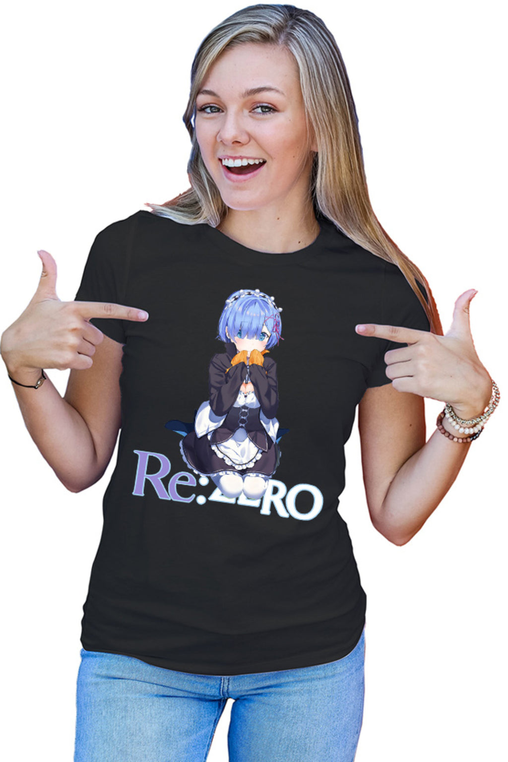 Tricou dama Re Zero REM Subaru Anime Psychological Tappei Nagatsuki