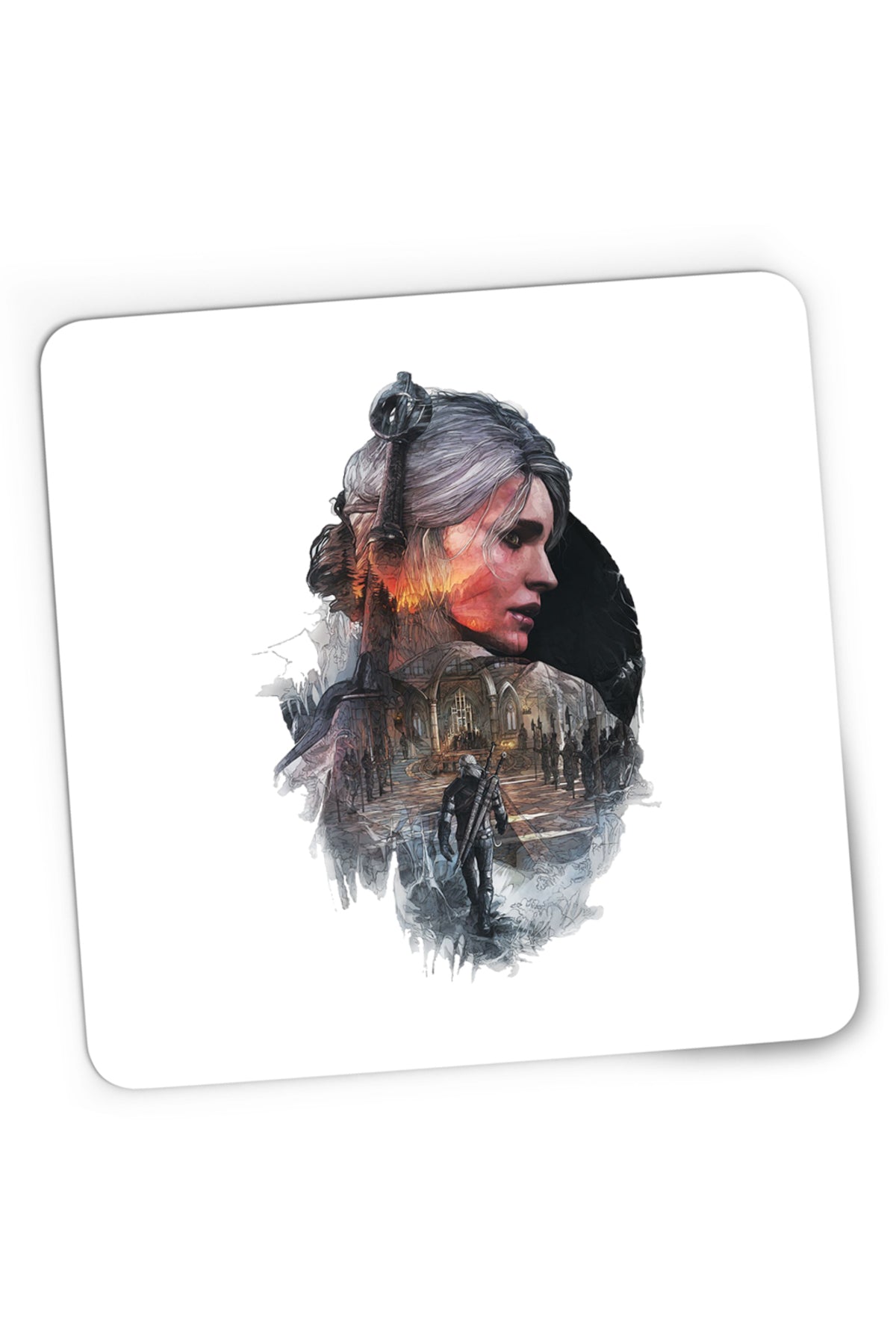 Mousepad Gaming The Witcher Wild Hunt Monster Slayer Steam, 21x19 cm