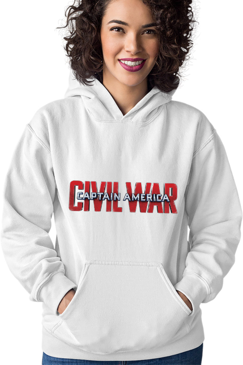 Hanorac dama Captain America Logo Civil Avengers Nice Beautiful Bold