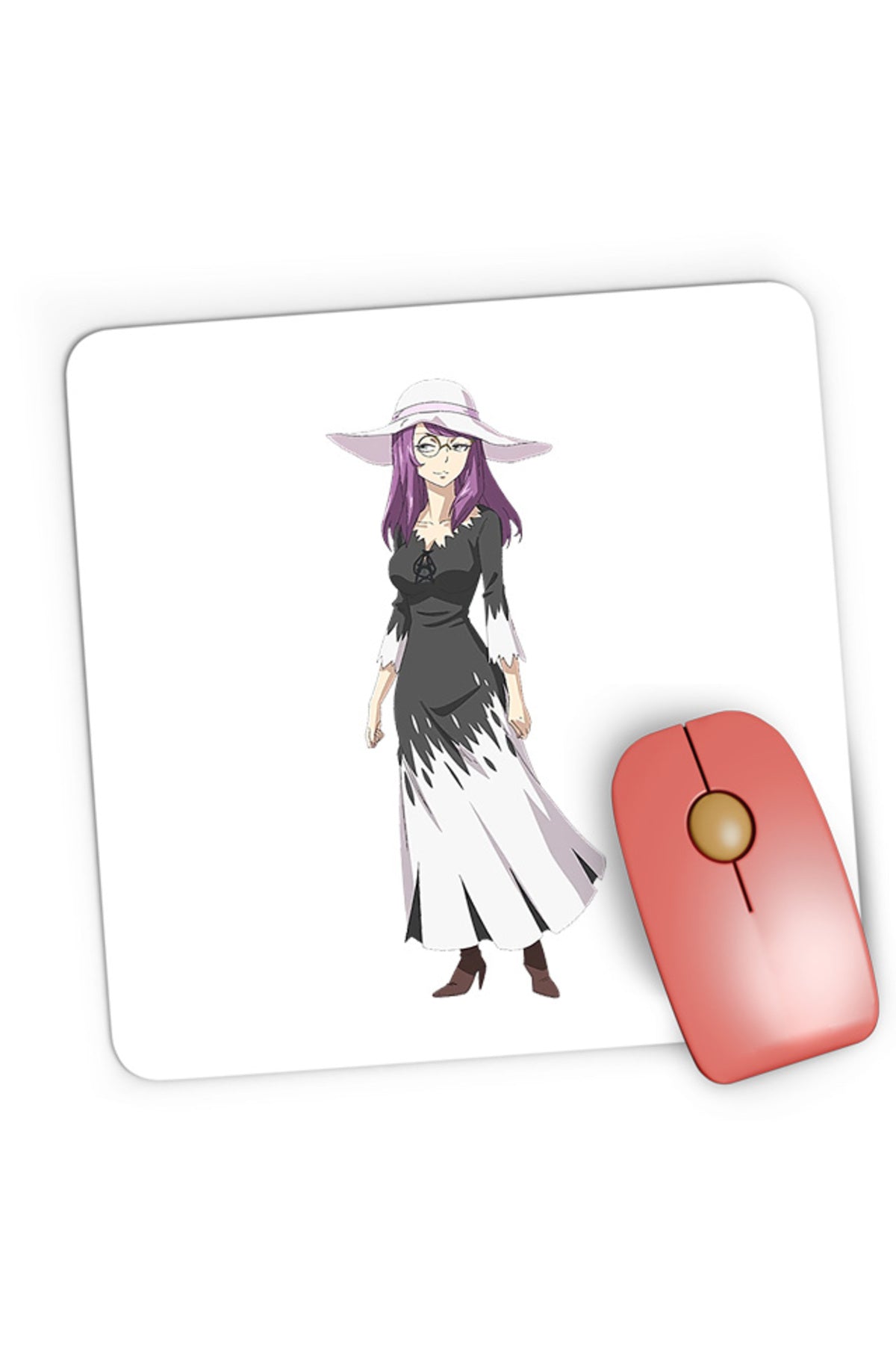 Mousepad Gaming Muhyo Roji Kurotori Rio Paranormal Ghost Exorcist Glasses, 21x19 cm