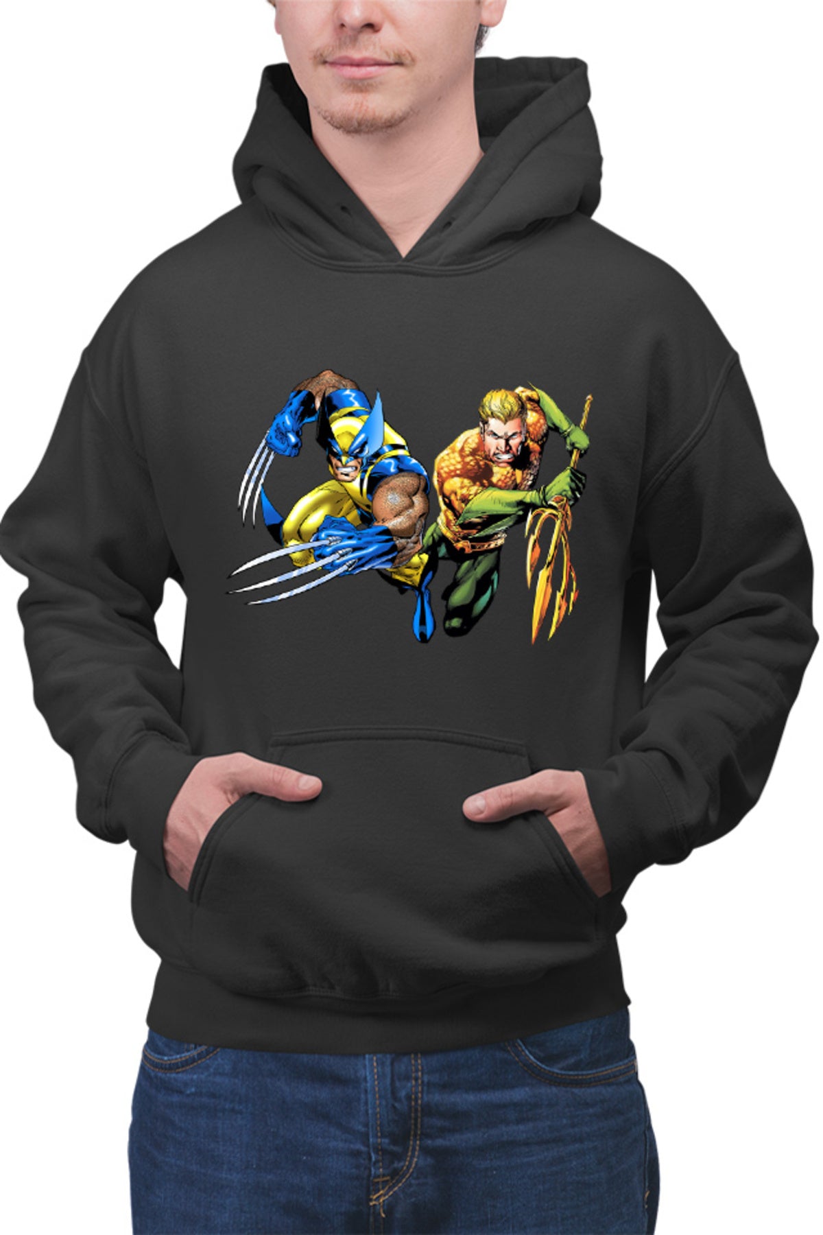Hanorac barbati Aquaman Wolverine Superhero Super Powers Wolf Cartoons DC