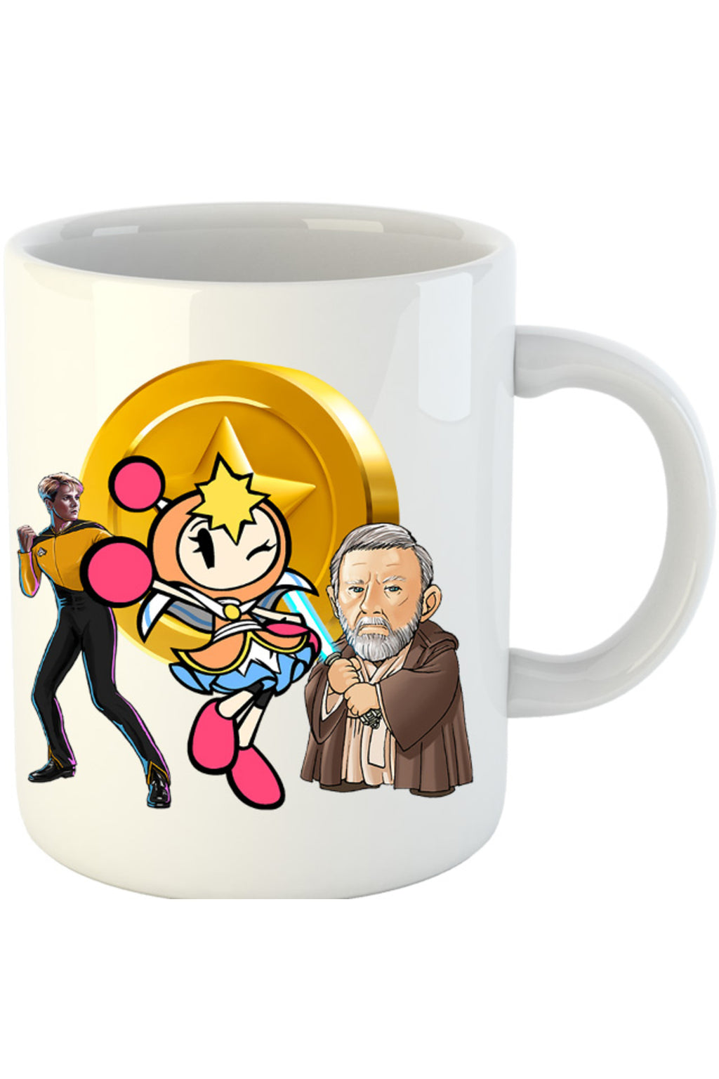 Cana Bomberman Obi Kenobi Star Trek Gold, alba, 330 ml