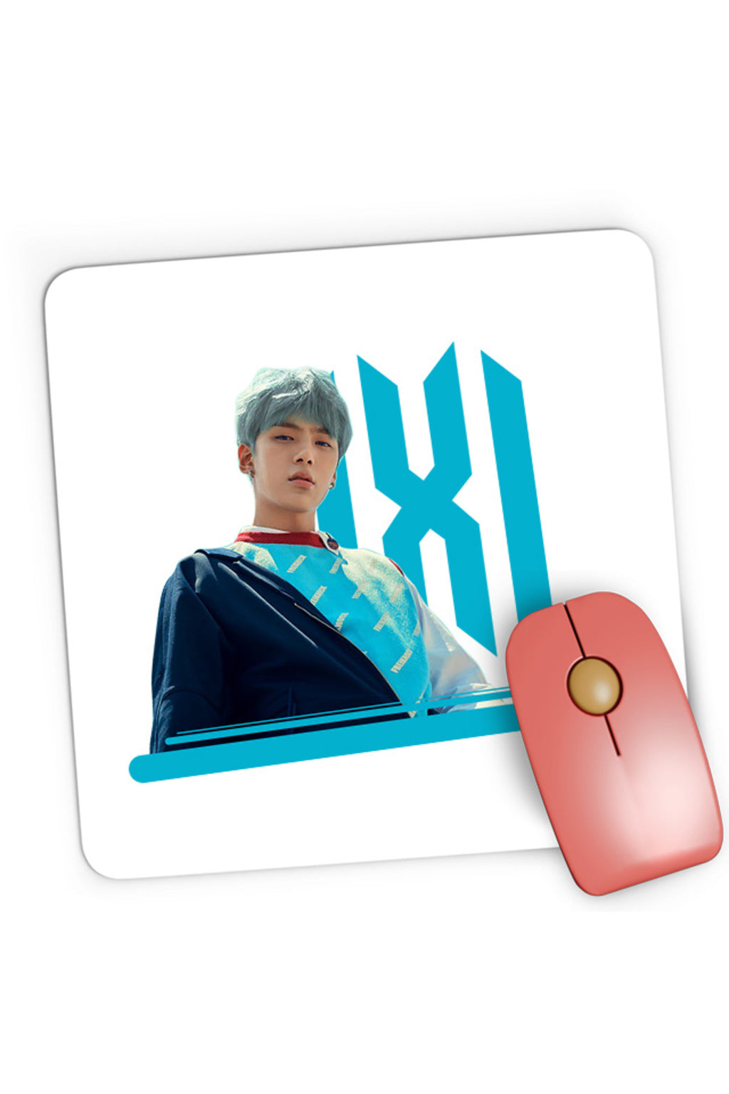 Mousepad Gaming Monsta X Logo Wonho Joohoney Dance Concert, 21x19 cm