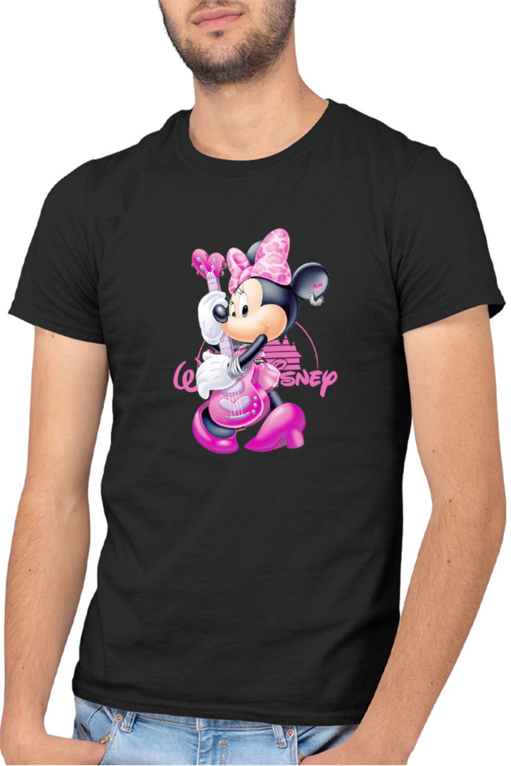 Tricou barbati Mickey Mouse Minnie Rock n roll Music Fun