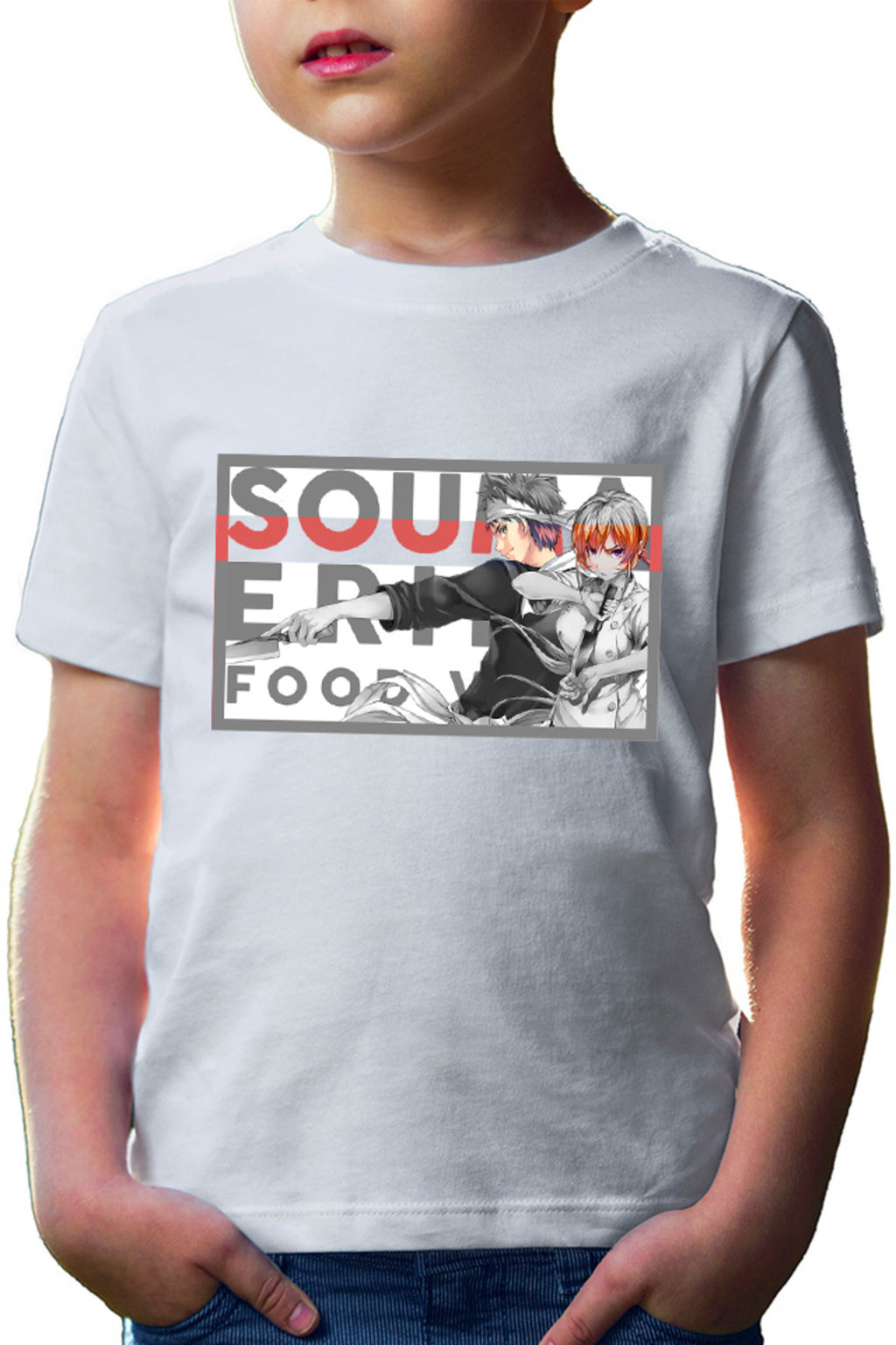 Tricou copii Food Wars Souma Erina Manga Knife Anime Rosub